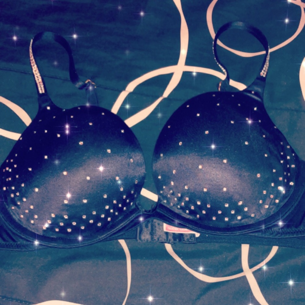 Victorias secret rhinestone push up bra